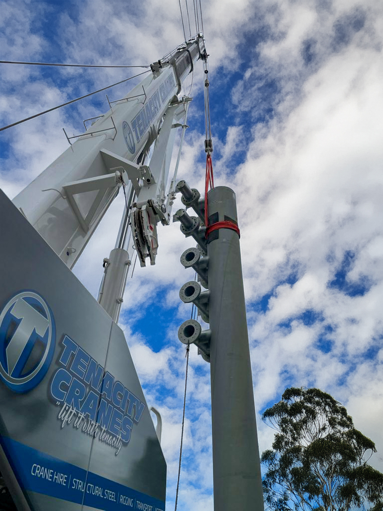 Mainroads Project M1 Upgrade Tugun Gantries Tenacity Cranes Gold Coast Crane Hire